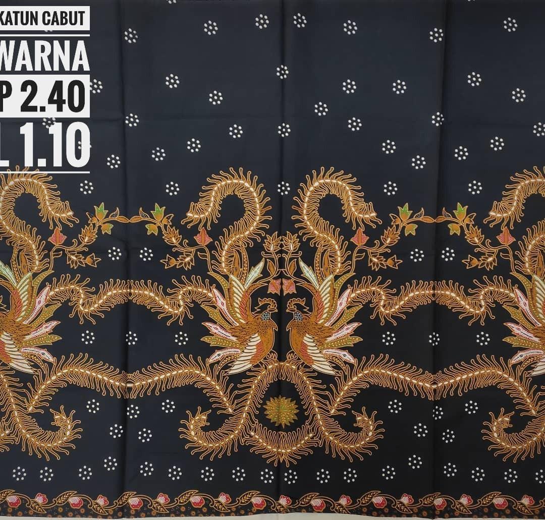 Batik Katun Cabut Warna : Gold